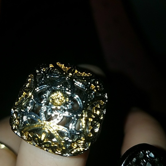 Two modern BLING RINGS PM252 - Picture 2 of 4